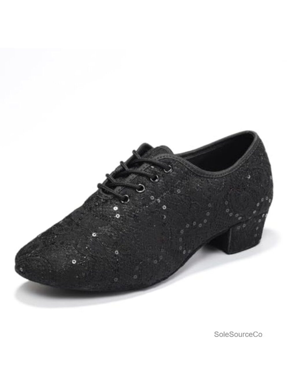 Women's Ballroom Dance Shoes Lace-Up Suede Sole Practice